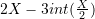 2X-3int(\frac{X}{2})